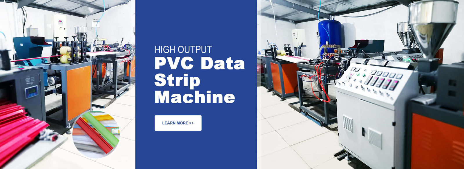 Linha da extrusão do perfil do PVC