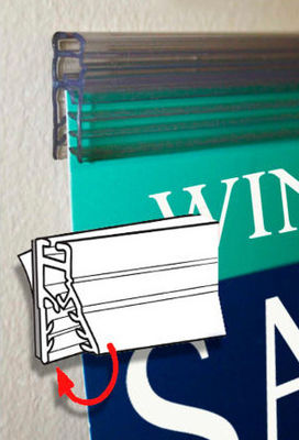 Linha máquina da extrusão do perfil do PVC do suporte do sinal da bandeira da exposição do POP da extrusão