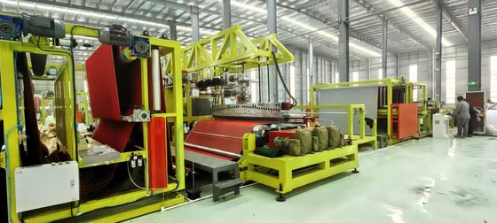 2 Extrusores Co Extrusão TPE máquina de apoio de tapete com velocidade ajustável
